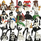 Halloween Scene Building Blocks Skeletons Ghosts Army King Assembled Charactesrs Figures DIY Accessories Bricks Toys Kids Gifts
