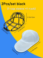 2Pcs/set Hat washing set, baseball duckbill cap, washing and sun drying integrated, non deformed machine wash protective rack