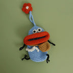 Funny Crochet Sausage Mouth Keychain Key Holder Pouch