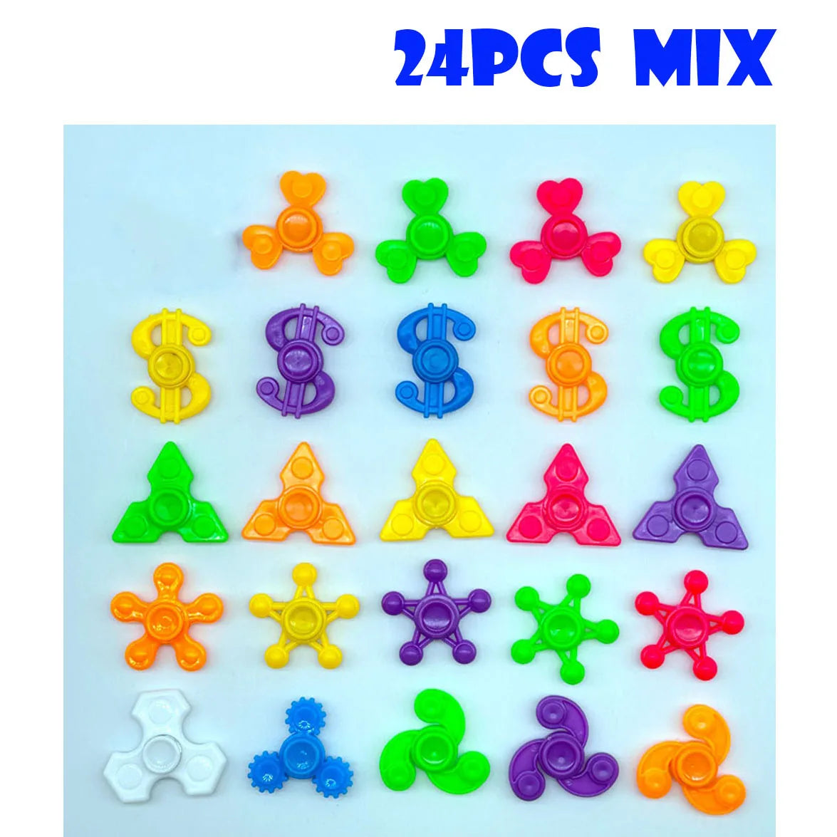 Mini Finger Gyro Fidget Spinners – Bulk Sensory Toy Set