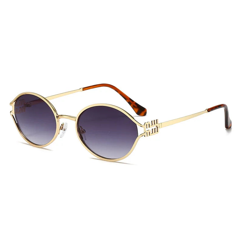 Retro Oval 90s Cat Eye UV400 Sunglasses for Women