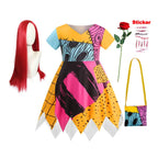 Girls Spooky Skeleton Ghost Sally Bride Dress Kids 2026 Halloween Carnival Party Character Cosplay Before Christmas Costume