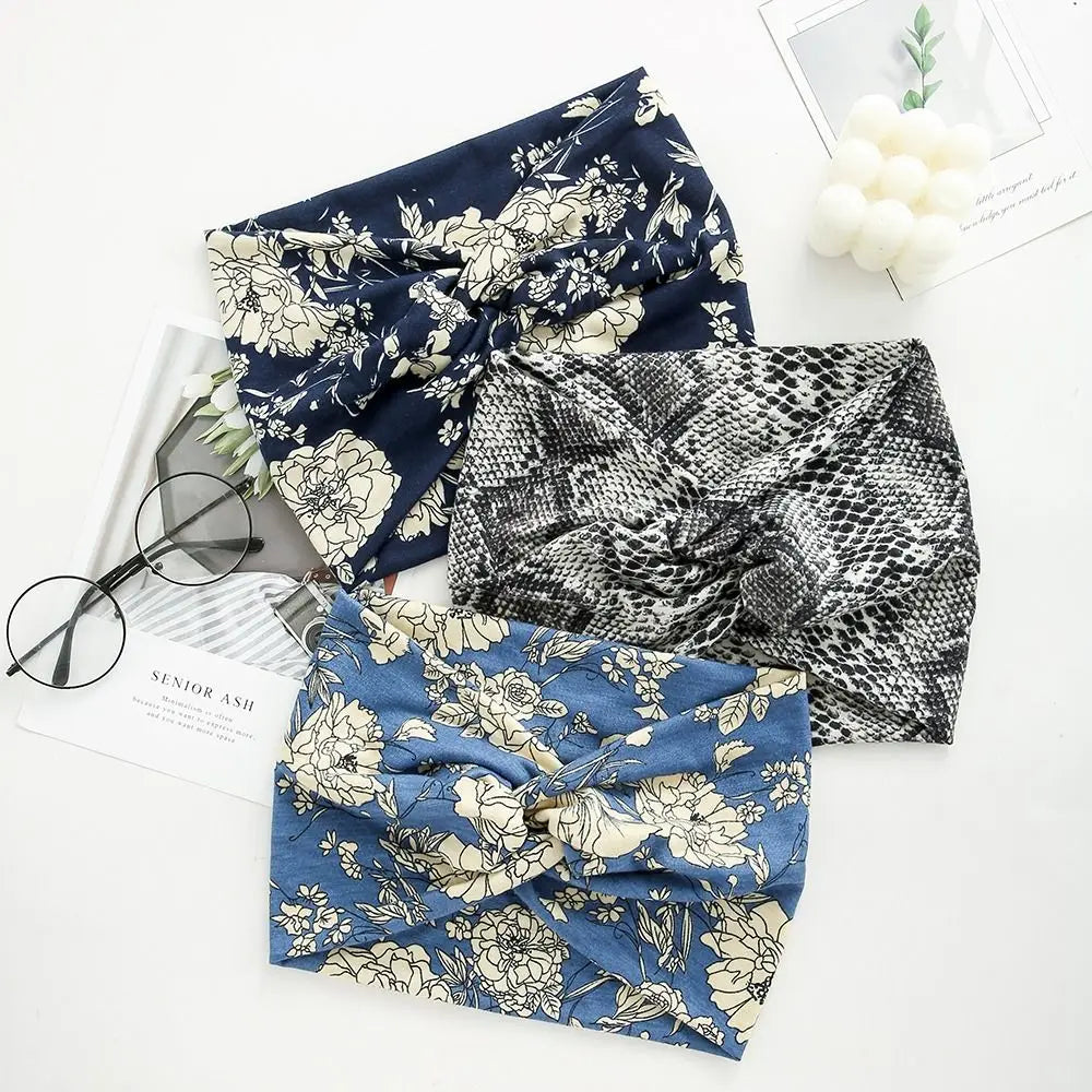 Twisted Extra Wide Turban Workout Headband for Women