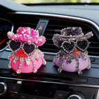 Luxury Diamond Rubber Duck Car Ornaments Purple Pink Black Car Ducks Funny Office Gifts Dashboard Decorations for Jeep for BMW
