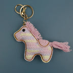 Funny Zebra Crochet Keychain Sheep Animal Bag Charm