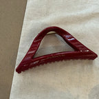 French Red Collection! Large Grip Letters Gold Label Back Head Updo Shark Clip Hair Accessories Headwear Hairpin Hair Claw
