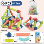 Magnetic Constructor Blocks STEM Building Set for Creative Kids