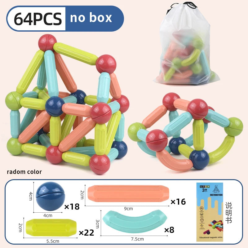 Magnetic Constructor Blocks STEM Building Set for Creative Kids