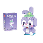 Disney 214 style Winnie LinaBell StellaLou Building Blocks Princess Cartoon Figrues Bricks Children's Assembly Toys Model Gift