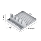 1PC Multi-Function Kitchen Spatula Rack – Spoon Rest & Pot Lid Holder