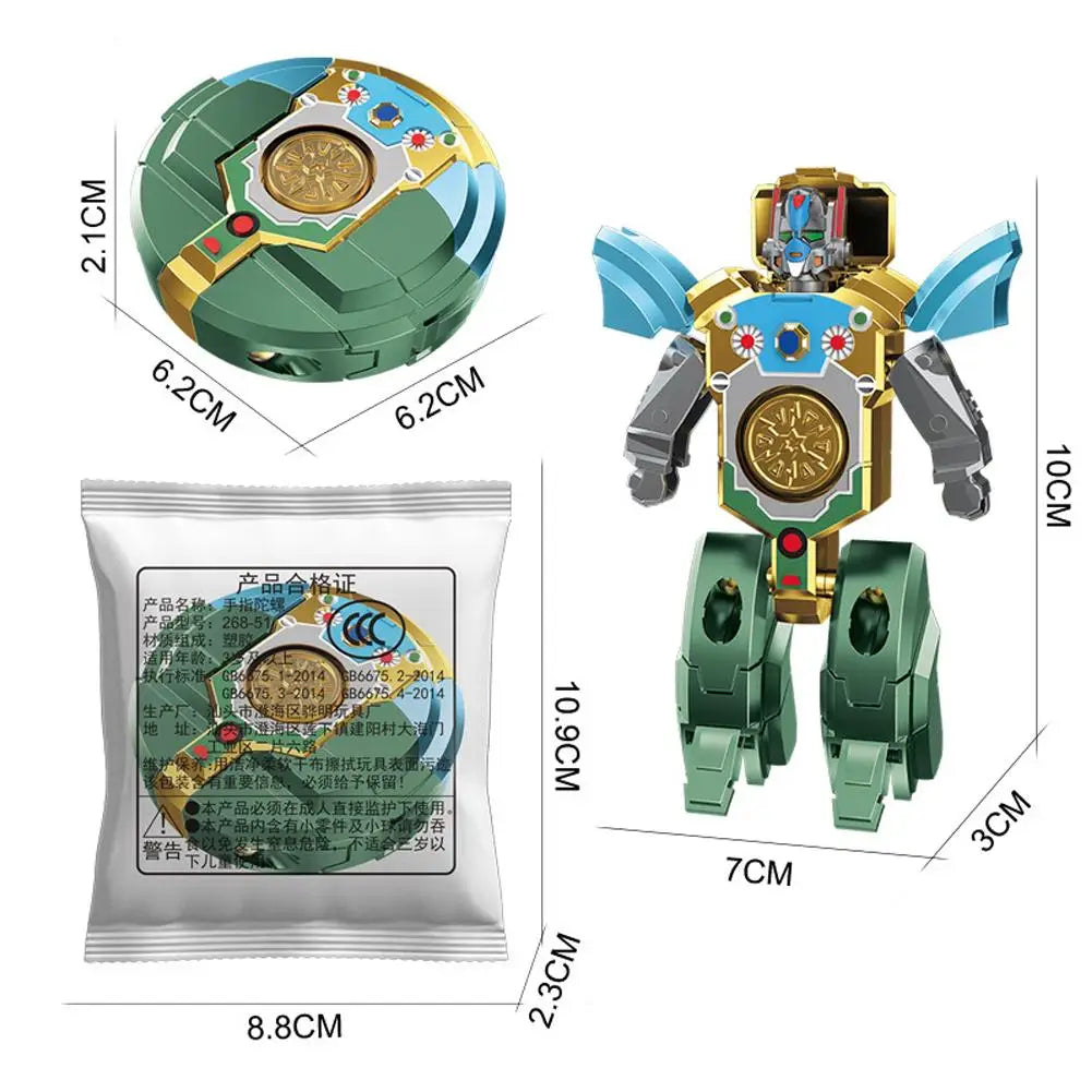Creative Robot Transforming Fidget Spinner Stress Relief Toy