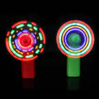 HOT SALE Colorful Glowing Mini Fan Windmill Toy Flashing Light Up Fan Kids Toy Gift Mini Handheld Fan LED Light Party Props Toys