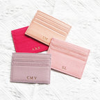 Custom Company Logo Cowhide Card Holder Woman Man Fashion Slim Mini Card Bag Genuine Leather Engrave Name Luxury Casual Purse