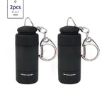 Led micro pocket flashlight portable USB rechargeable keychain flashlight waterproof home Outdoor Hiking Camping flashlight