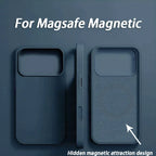 Luxury For Magsafe Wireless Charge Case For iPhone 18 17 15 12 14 13 16 12 Pro Max Liquid Silicone Shockproof Protective Cover