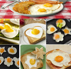 Stainless Steel Heart Fried Egg Mold for Pancakes and Omelettes