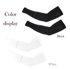 Ice Silk Sports Arm Sleeves for Men UV Protection Sunshade Cooling Summer Arm Covers for Cycling Outdoor Travel Running Fitness