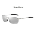 Classic Metal Men Polarized Sunglasses Fashion Driving Fishing Half Frame Retro Sun Glasses Luxury Brand Designer Eyewear UV400