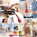 2-in-1 Grip Flip Spatula Clamp – Non-Stick Kitchen Turner Tool
