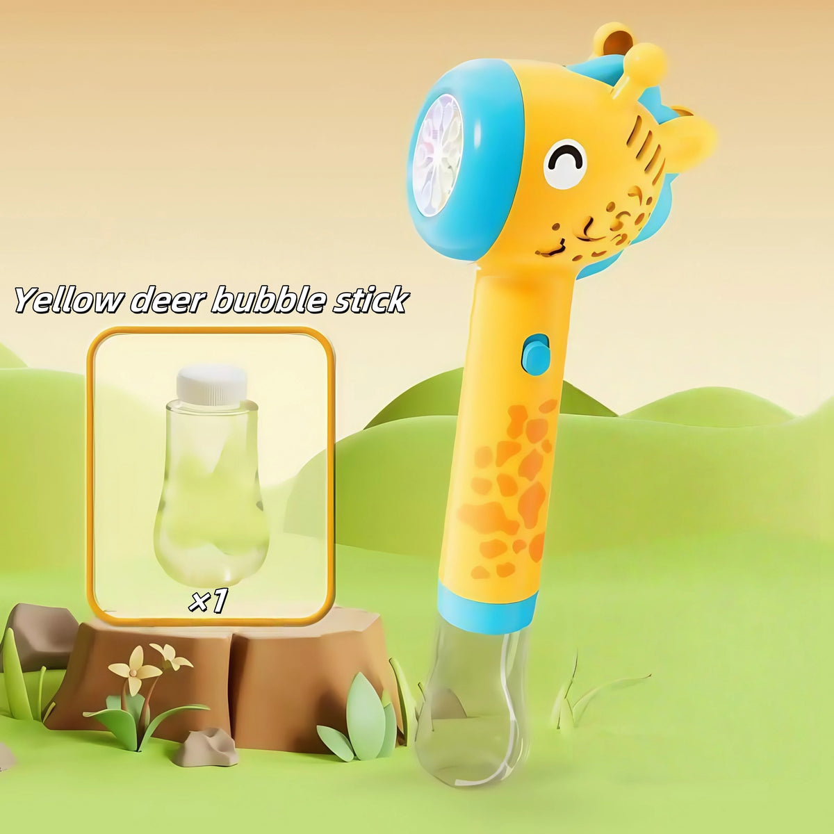 Cartoon Dinosaur & Giraffe Automatic Bubble Blowing Machine
