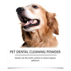 Pet Teeth Cleaning Powder for Dog Reduces Tartar and Calculus Protect Dog Oral Gum Health Freshen Breath Dog Cleaning Products