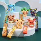 Eevee Plush Keychain Eeveelutions Bag Charm for Pokemon Fans