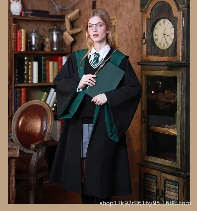 S-XXL Adult Harries Cosplay Magic Cape Cloak Robe Potters Hermione Gryffindor Holiday Halloween College Costume Accessories Gift