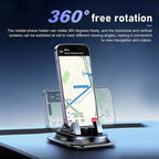 Universal Dashboard Cell Phone Bracket, Non-Slip Silicone Phone Holder with Flexible 360° Rotation for Safe Head-Up Navigation