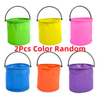 2PCS Collapsible Beach Sand Bucket Outdoor Play Set