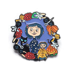 Horror Animated Films Doll Enamel Pins Cartoon Character Role Brooch Lapel Badge Punk Halloween Jewelry Gift for Friend