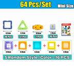 64-184PCS Kids Magnetic Building Blocks – STEM Construction Toy Set