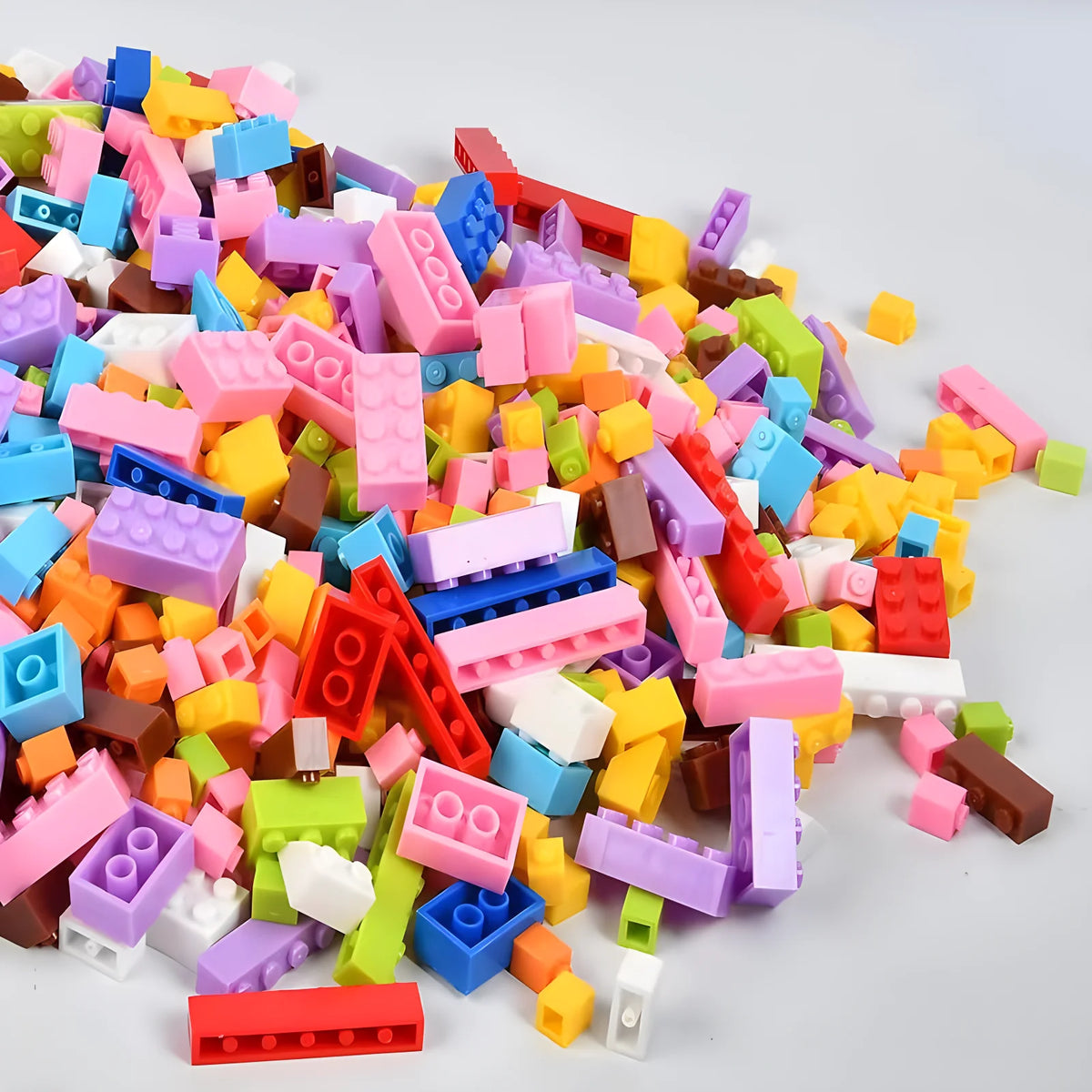 300/500/1000 DIY Creative Building Blocks Bulk Set Urban Classic Blocks Assembled Birthday Gift Children's Educational Toys