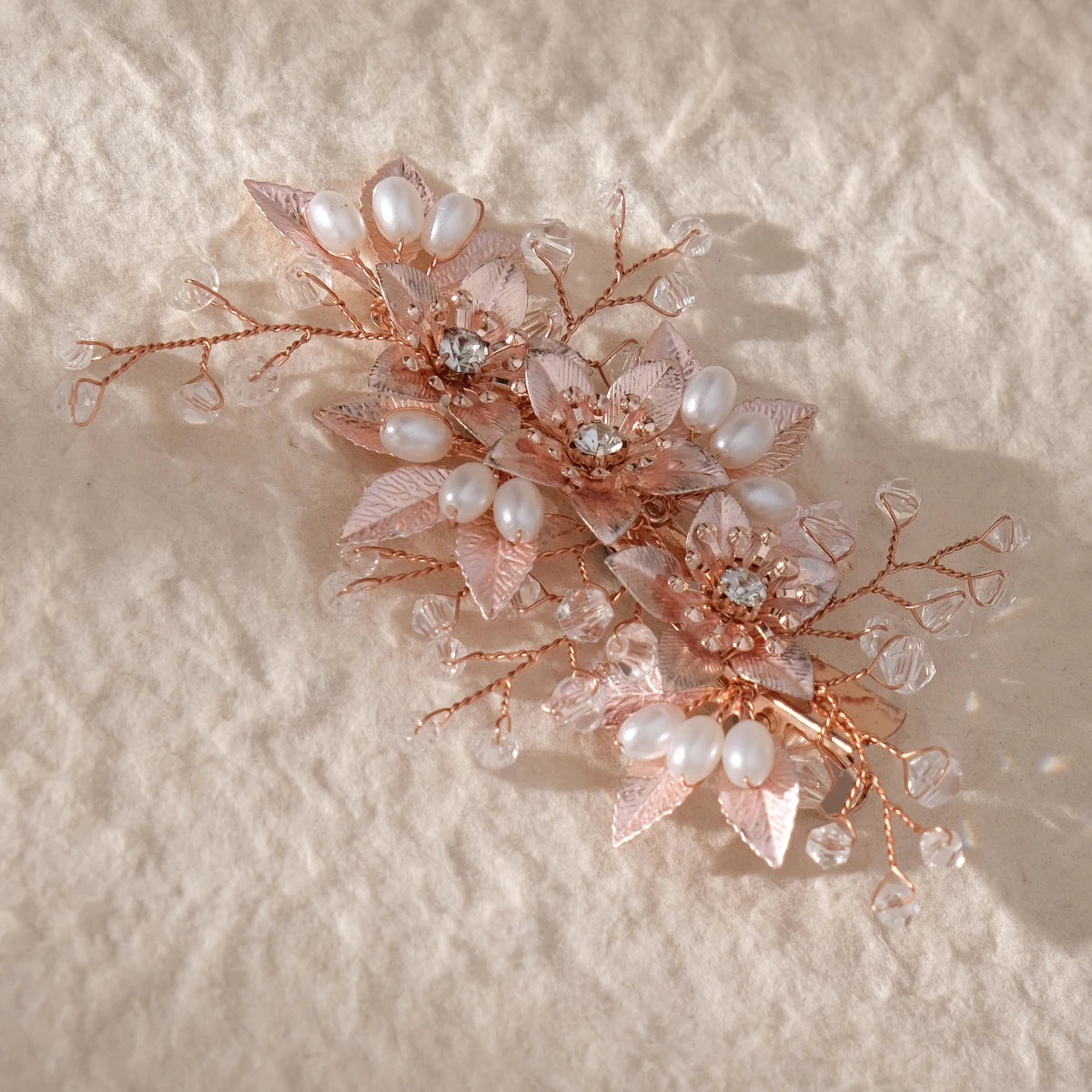 Pearl Flower Bridal Hair Comb for Women