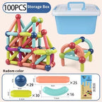 Magnetic Constructor Blocks STEM Building Set for Creative Kids