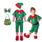 Kids Christmas Elf Costume Set – Santa Claus Festive Outfit