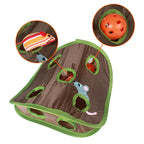 Cat Mice Game Intelligence Toy Bell Tent With 9 Hole Cats Playing Tunnel Foldable Mouse Hunt Toys Keeps Kitten Random style