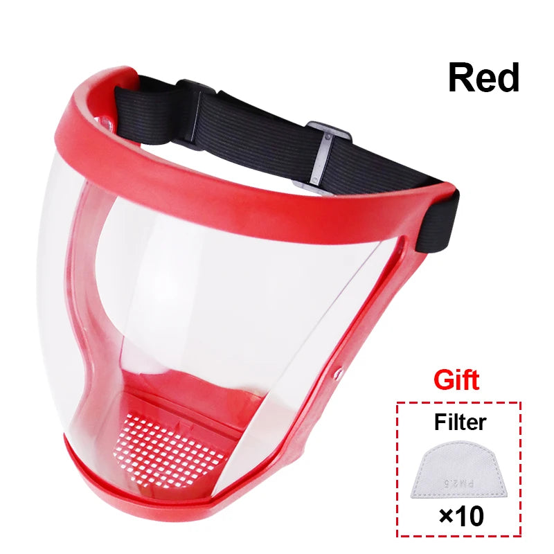 Transparent Kitchen Face Shield Anti-Fog Protective Visor for Cooking
