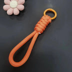 Paracord Braided Keychain Wrist Lanyard for Outdoor Everyday Carry