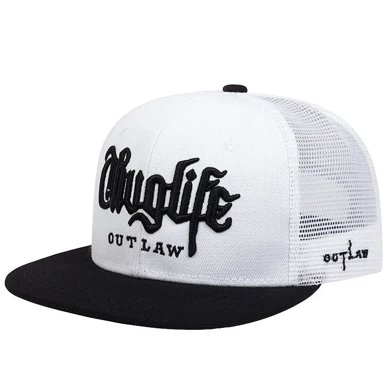 Thug Life Embroidery Snapback Baseball Cap for Streetwear Style