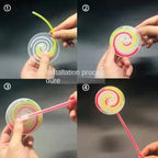 Lollipop Glow Stick Set Glowing Rotating Windmill Party Concert Stage Toy DIY Fluorescent  Prop