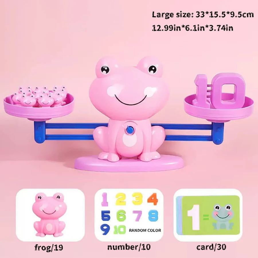 Frog Balance Math Toy Montessori Learning Game for Kids