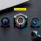 Alloy Cube Spinner Stress Relief Toy – Portable Desk Focus Gadget