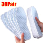 1Pair Bamboo Charcoal Antibacterial Shoes Insoles Plant Deodorant Running Sports Insole for Feet Thick Shock Absorbing Shoe Sole