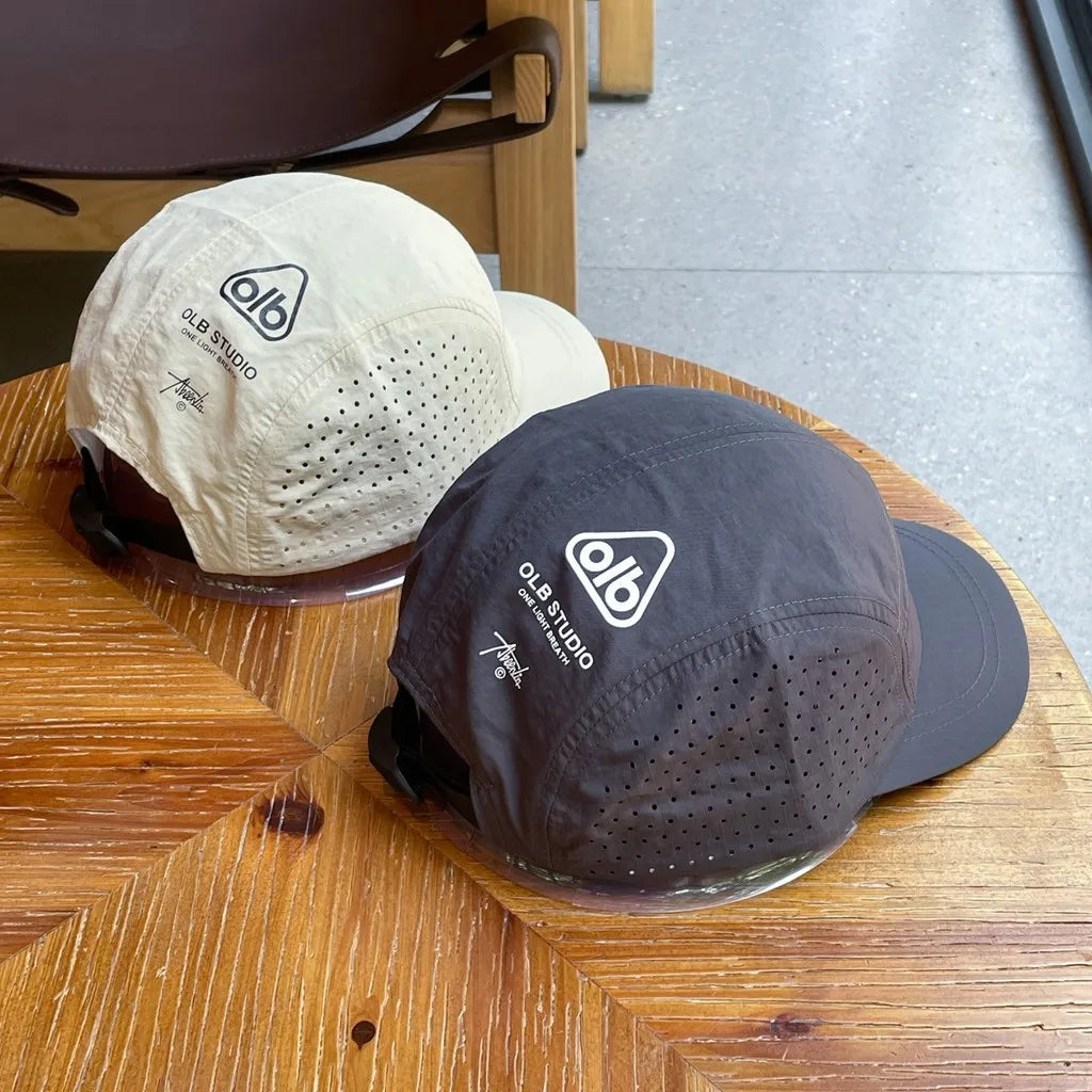 Short Brim Quick Dry Mesh Baseball Cap for Outdoor Adventures