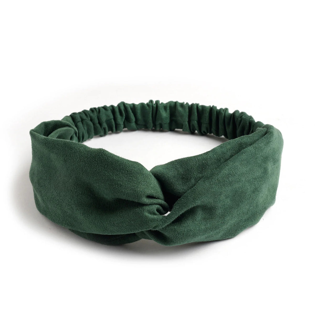 Cross Turban Twist Knot Boho Suede Headband for Women