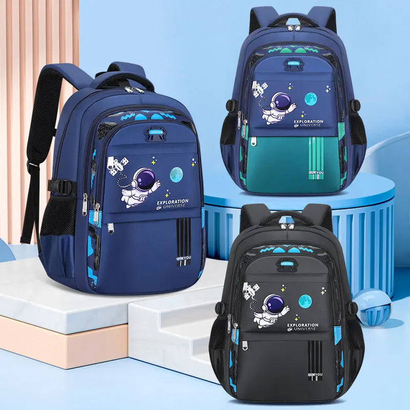 Kids Astronaut Waterproof School Backpack