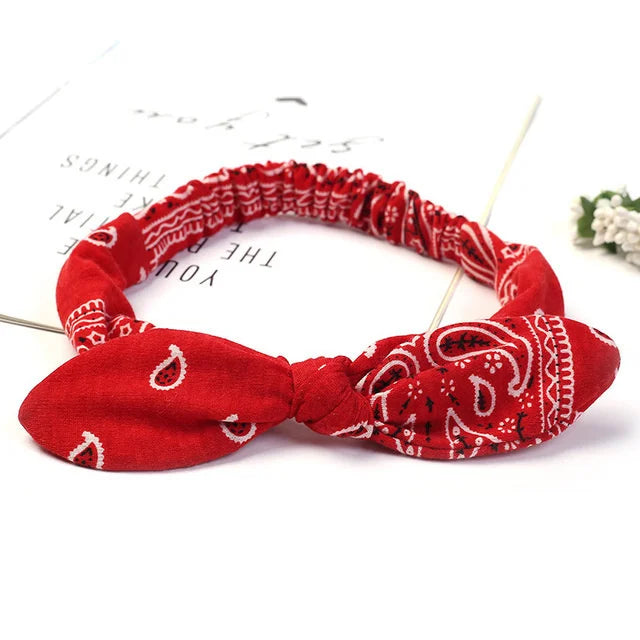 Boho Cross Knot Elastic Headband for Women