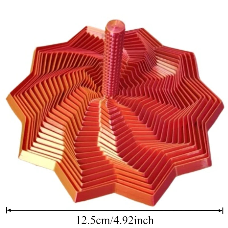 3D Printed Fidget Star Spinner – Sensory Stress Relief Toy