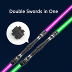 Sword Lightsaber Red and Blue Double Saber Rave Transformation Children's Gift Cosplay Boy Cool Flashing Toy