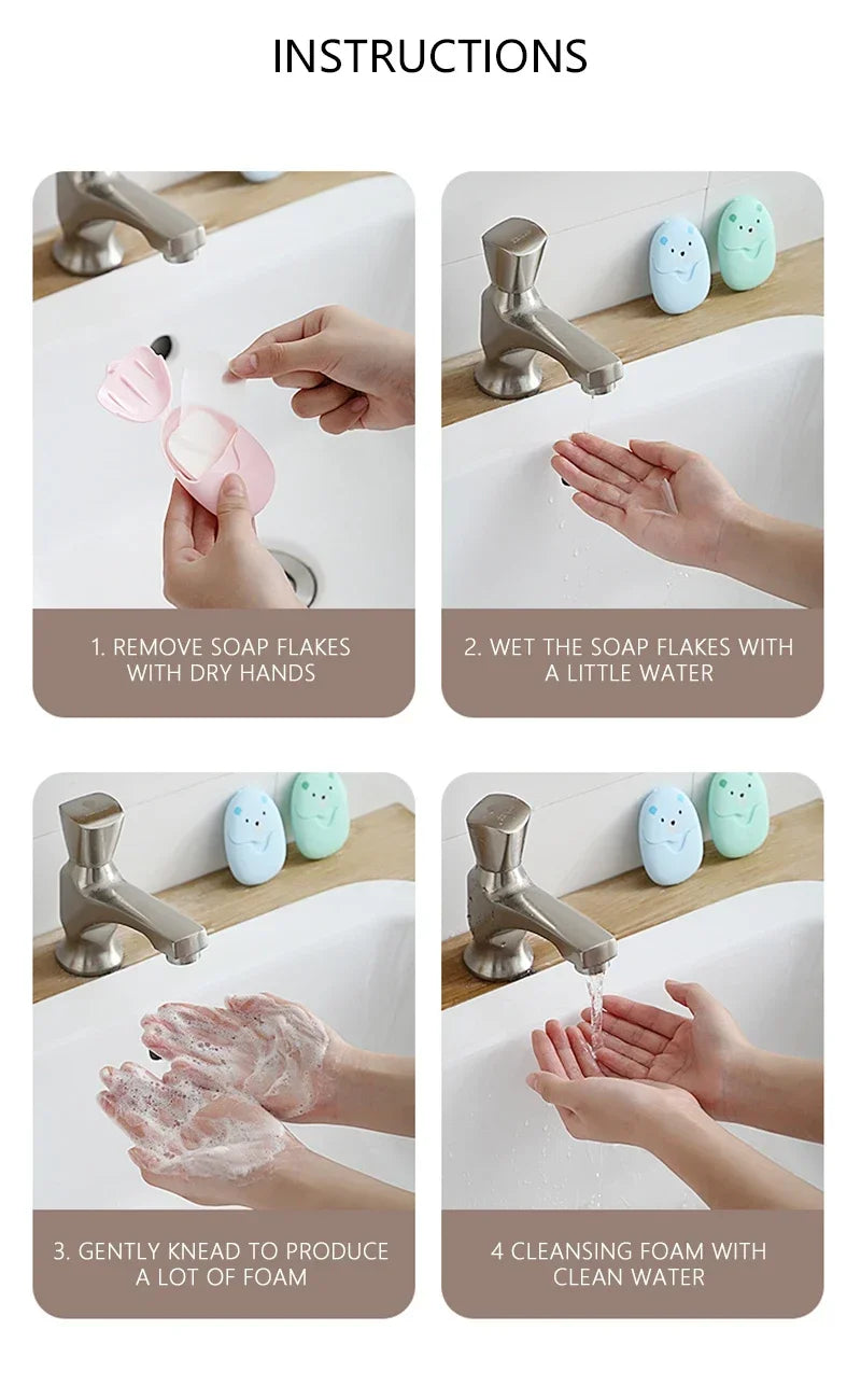 50/150Pcs Travel Soap Sheets Portable Soap Paper Bath Hand Outdoor Travel Cleaning Soap Sheet Fragrance Foam Suitable Camping